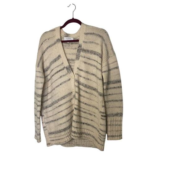 La Ligne Melange Martha Cardigan in Cream Size XS - Picture 3 of 7